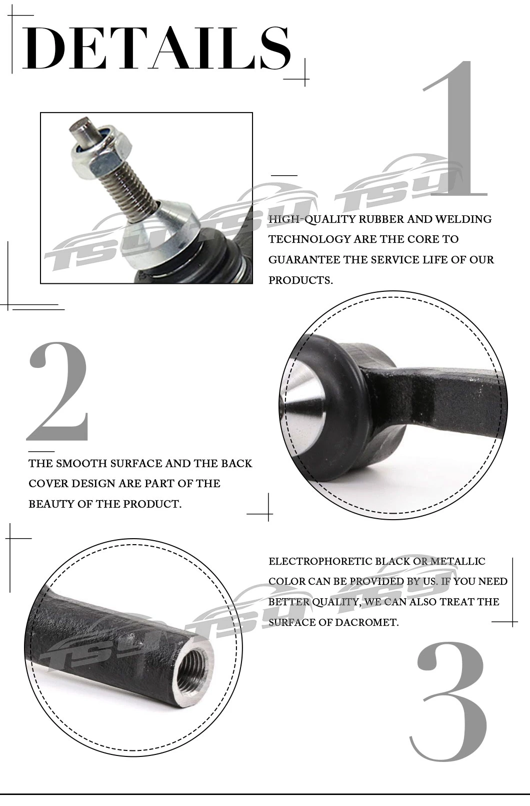 Good Price Chassis Parts OE 31201229 Tie Rod End for Volvo