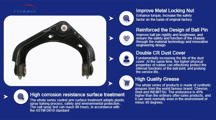 Tobro SUS Pension Auto Parts Front Left Lower Control Arm Ball Joint Replacement OE A1693301007 A1693300807 A1693300607 for Benz W169 W245