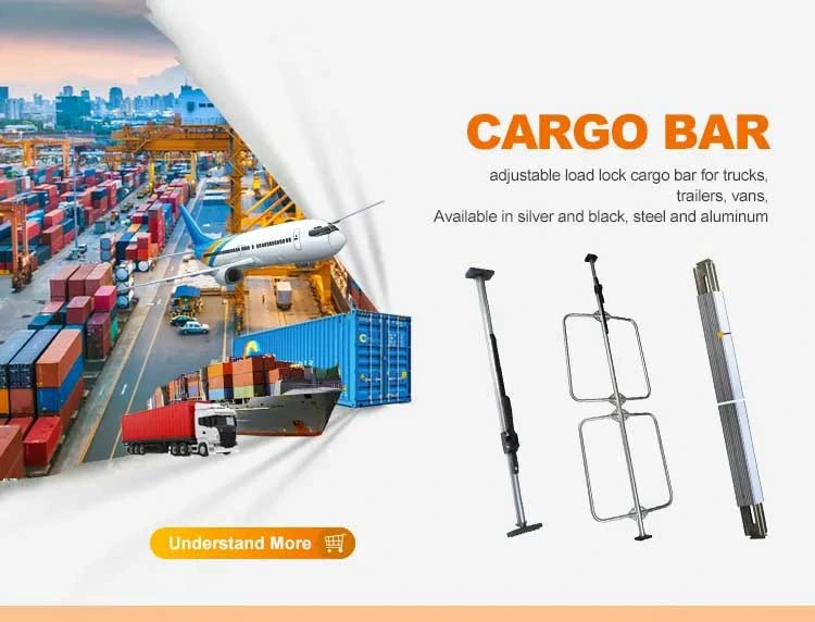 High Quality Steel Cargo Bar Jack Bar for Loading and Container Adjustable Aluminum Load Lock Stabilizer Cargo Jack Bar