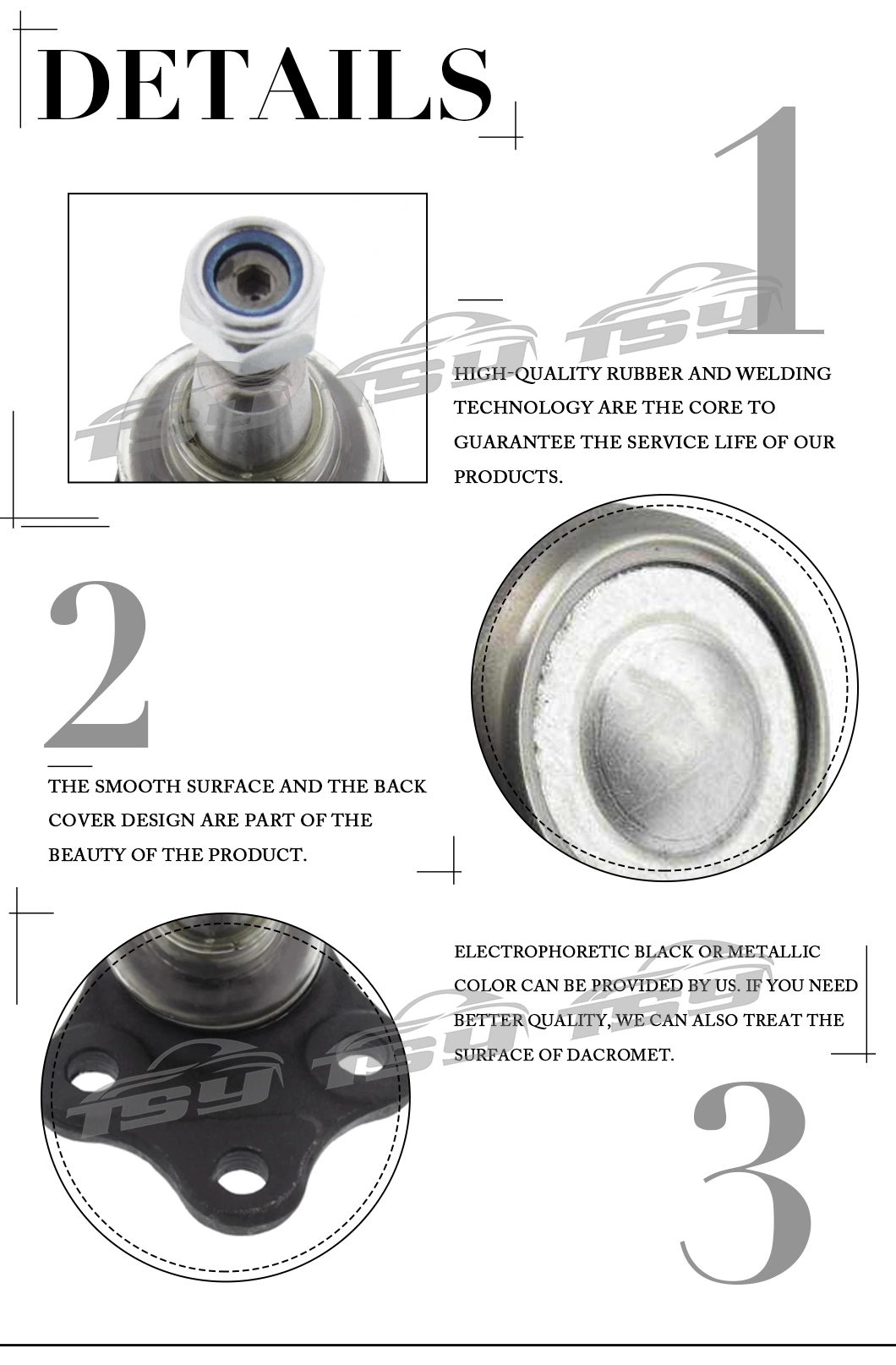 Wholesale Chassia Parts OE 1458773 Steel Control Arm Ball Joint for Ford